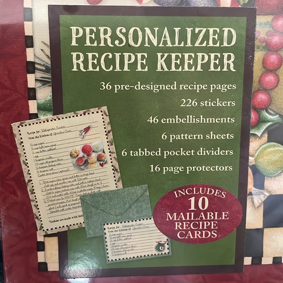 ❤️Holiday Kitchen,PERSONALIZED Recipe Keeper. - Picture 3 of 9